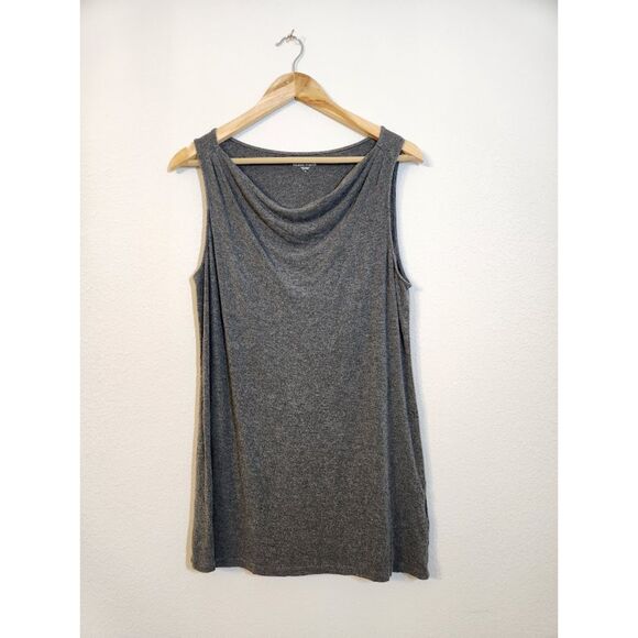 Eileen Fisher Sleeveless Gray Cowl Neck Tunic Top | Size M - Picture 1 of 8
